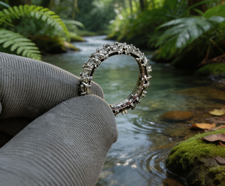 Minimalist Cubic Zirconia Stackable Ring — Thin Band for Everyday Elegance & Promise Gifts